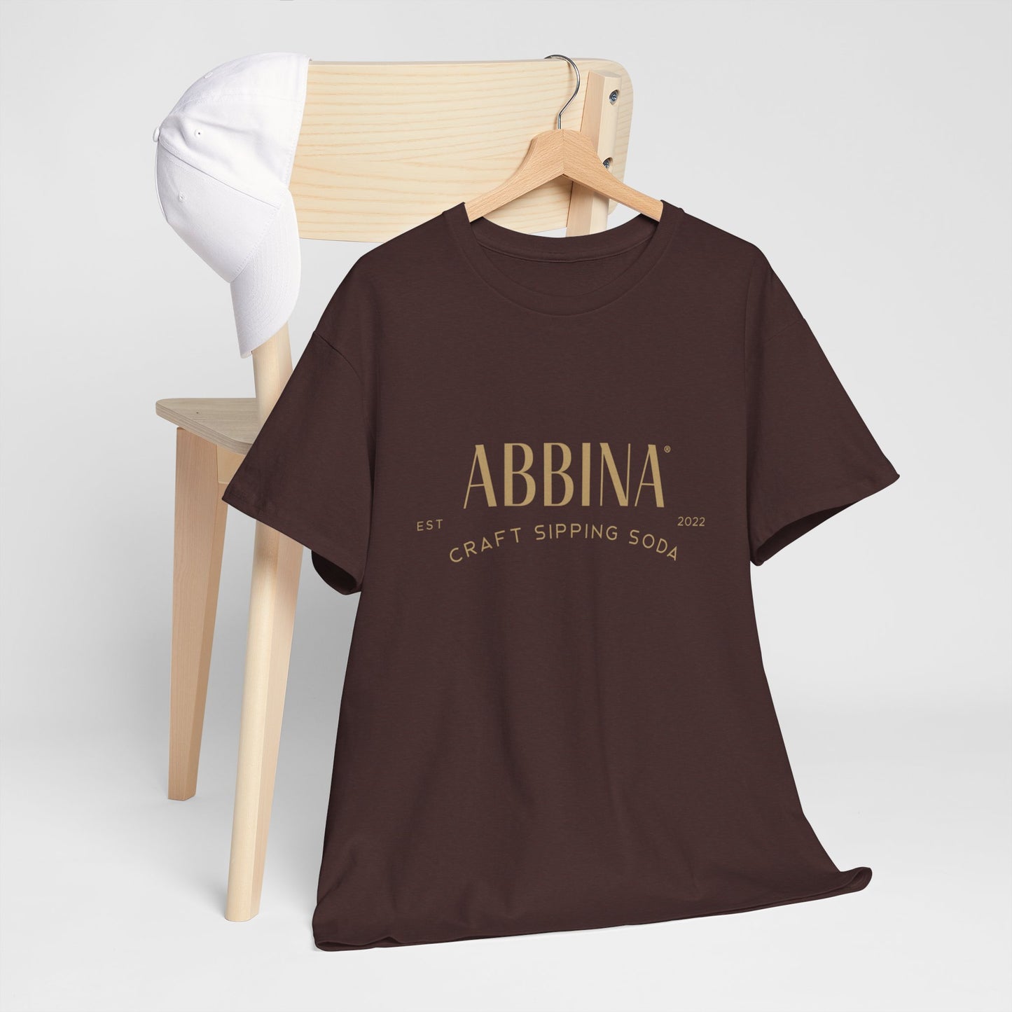 Abbina Text Logo Garment-Dyed T-shirt