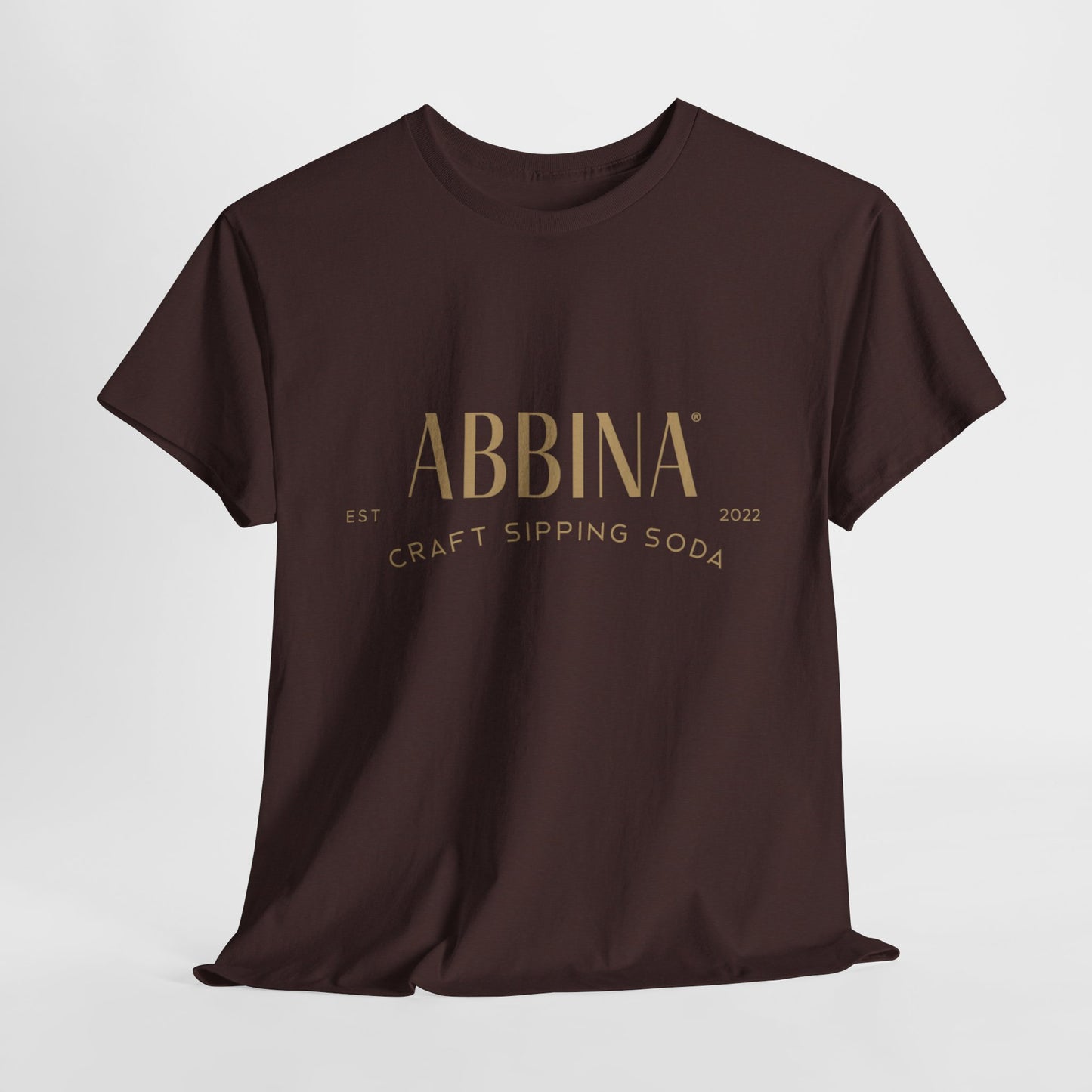 Abbina Text Logo Garment-Dyed T-shirt