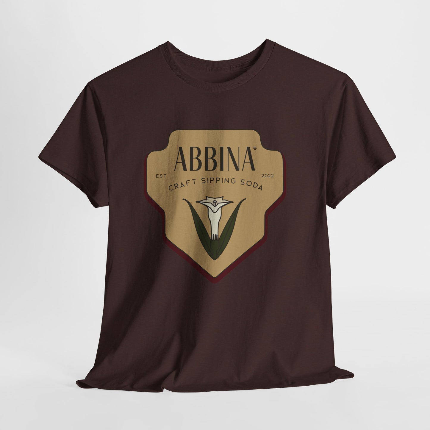 Abbina Crest Logo Garment-Dyed T-shirt